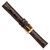deBeer Brown Chronograph Crocodile-Grain Leather Watch Band BA102, BAY102-16, View 54
