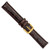 deBeer Brown Chronograph Crocodile-Grain Leather Watch Band BA102, BAY102-18, View 60