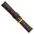 deBeer Brown Chronograph Crocodile-Grain Leather Watch Band BA102, BAY102-20, View 66
