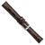 deBeer Dark Brown Chronograph Crocodile-Grain Leather Watch Band BA102L, BA102L-16, View 5