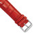 deBeer Red Chronograph Crocodile-Grain Leather Watch Band BA111, BA111-22, BA111L-22, View 21