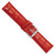 deBeer Red Chronograph Crocodile-Grain Leather Watch Band BA111, BA111-22, BA111L-22, View 23