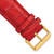 deBeer Red Chronograph Crocodile-Grain Leather Watch Band BA111, BAY111-22, BAY111-24, View 44
