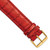 deBeer Red Chronograph Crocodile-Grain Leather Watch Band BA111, BAY111L-22, View 50