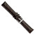 deBeer Brown Chronograph Crocodile-Grain Leather Watch Band BA126, BA126-18, BA126-19, View 4