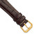 deBeer Brown Chronograph Crocodile-Grain Leather Watch Band BA126, BAY126-20, View 18