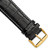 deBeer Black Chronograph Crocodile-Grain Leather Watch Band BA127, BAY127-24, View 27