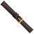 deBeer Brown Lizard-Grain Leather Watch Band BA16, BA16-15, View 13