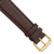 deBeer Brown Lizard-Grain Leather Watch Band BA16, BA16-20, View 31
