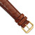 deBeer Brown Alligator-Grain Leather Watch Band BA23
