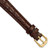 deBeer Brown Alligator-Grain Leather Watch Band BA23, BA23-12, View 6