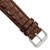 deBeer Brown Alligator-Grain Leather Watch Band BA23, BA23SW-20, View 100