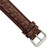 deBeer Brown Alligator-Grain Leather Watch Band BA23, BA23W-19, View 124