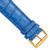 deBeer Blue Chronograph Crocodile-Grain Leather Watch Band BA49, BAY49-24, BAY49L-24, View 32
