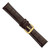 deBeer Brown Crocodile-Grain Leather Watch Band 120W, 120WY-14, 120WY-16, View 8