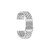 deBeer Silver-Tone Jubilee-Style Stainless Steel Watch Band BA231, BA231, View 3