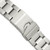 deBeer Silver-Tone Oyster-Style Stainless Steel Watch Band BA246