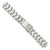 deBeer Silver-Tone Oyster-Style Stainless Steel Watch Band BA246, BA246, View 2
