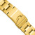 deBeer Gold-Tone Oyster-Style Stainless Steel Watch Band BA247