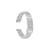 deBeer Silver-Tone Oyster-Style Stainless Steel Watch Band BA264, BA264, View 3