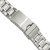 deBeer Silver-Tone Oyster-Style Stainless Steel Watch Band BA267