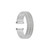 deBeer Silver-Tone Thin-Flexo Stainless Steel Watch Band BA273, BA273, View 3
