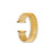 deBeer Gold-Tone Thin-Flexo Stainless Steel Watch Band BA277, BA277, View 3