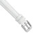 deBeer White Chronograph Crocodile-Grain Leather Watch Band BA108