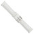 deBeer White Chronograph Crocodile-Grain Leather Watch Band BA108, BA108-18, BA108L-18, View 15