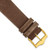 deBeer Brown Flat Suede Leather Watch Band BA119, BA119-18, View 19