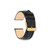 deBeer Black Matte Alligator-Grain Leather Watch Band BA208, BA208-14, BA208-16, View 4