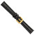 deBeer Black Matte Alligator-Grain Leather Watch Band BA208, BA208-14, View 5