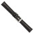 deBeer Black Matte Alligator-Grain Leather Watch Band BA208, BAW208-16, View 41
