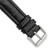 deBeer Black Matte Alligator-Grain Leather Watch Band BA208, BAW208-18, View 42
