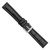 deBeer Black Matte Alligator-Grain Leather Watch Band BA208, BAW208-18, View 44