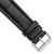deBeer Black Matte Alligator-Grain Leather Watch Band BA208, BAW208-22, View 51