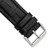 deBeer Black Matte Alligator-Grain Leather Watch Band BA208, BAW208-24, View 54