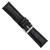 deBeer Black Matte Alligator-Grain Leather Watch Band BA208, BAW208-24, View 56