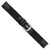 deBeer Black Nylon and Leather Watch Band BA21, BA21-16, View 3