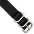 deBeer Black Ballistic Nylon Watch Band BA389