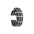 deBeer Black and Gray Striped Ballistic Nylon Watch Band BA390, BA390-18, BA390-20, View 4
