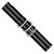 deBeer Black and Gray Striped Ballistic Nylon Watch Band BA390, BA390-20, View 8