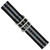 deBeer Black and Gray Striped Ballistic Nylon Watch Band BA390, BA390-24, View 13