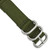 deBeer Olive Ballistic Nylon Watch Band BA395, BA395-18, View 2