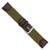 deBeer Olive Nylon and Brown Leather Quick-Release Watch Band BA301QR, BA301QR-19, View 12