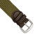 deBeer Olive Nylon and Brown Leather Quick-Release Watch Band BA301QR, BA301QR-20, View 14