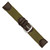 deBeer Olive Nylon and Brown Leather Quick-Release Watch Band BA301QR, BA301QR-20, View 16