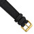 deBeer Black Nylon and Leather Watch Band BA386, BA386-20, View 7