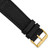 deBeer Black Nylon and Leather Watch Band BA386, BA386-24, View 15
