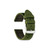 deBeer Olive Nylon and Leather Watch Band BA387, BAW387-18, BAW387-20, View 18